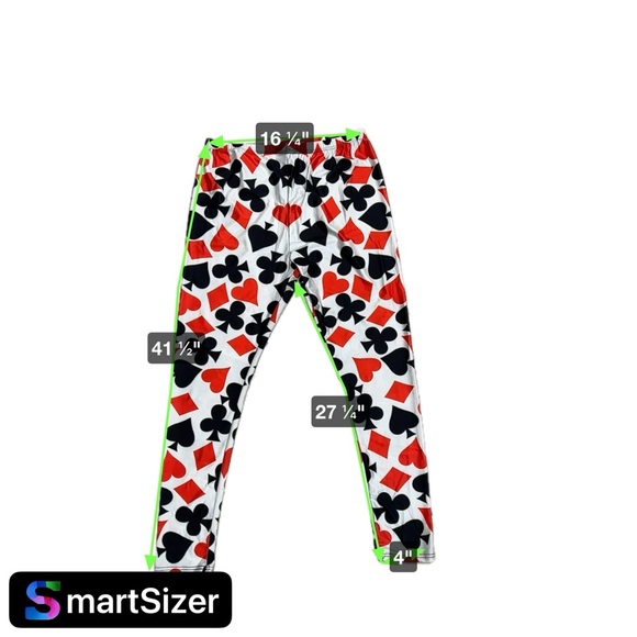 Joker Halloween Pants and Hat Playing Cards Pattern Printed - Picture 5 of 5